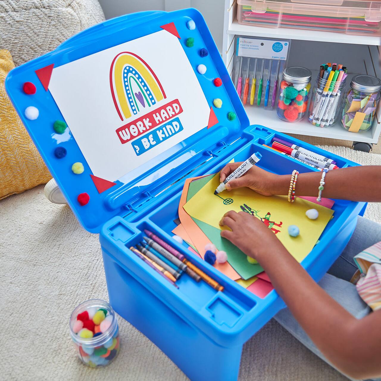 Work Hard & Be Kind Kids Lap Tray